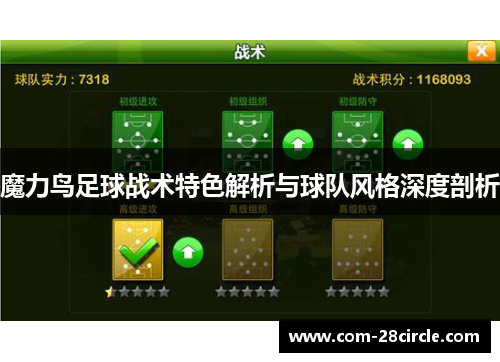 魔力鸟足球战术特色解析与球队风格深度剖析 魔力鸟足球战术特色解析与球队风格深度剖析